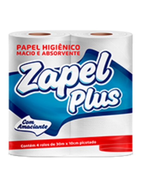 Papel Higiênico ZAPEL c/ 4 Unidades